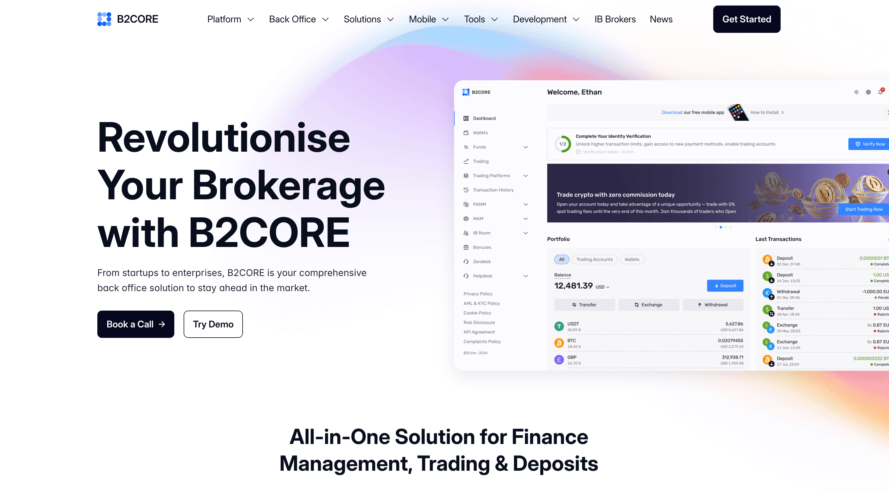 B2core Website