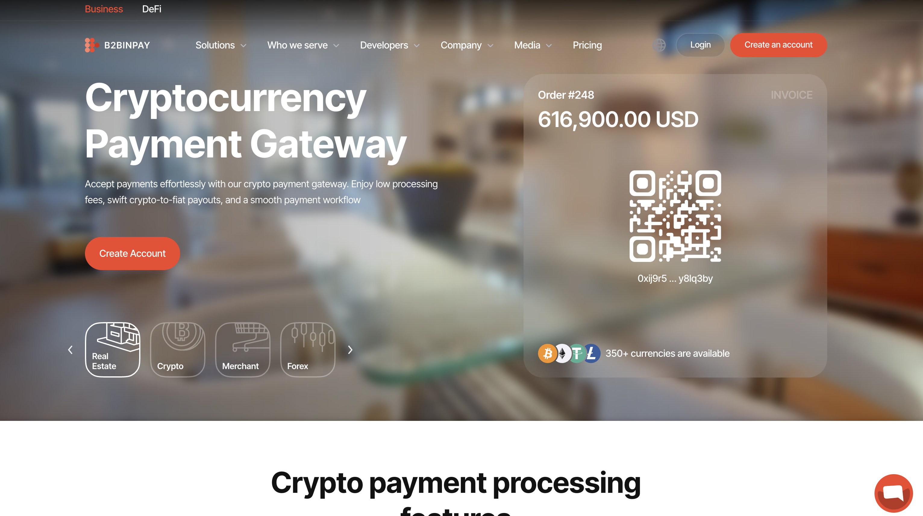 B2binpay - website